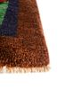 aalam green wool hand knotted Rug - Corner