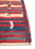 aalam red and orange wool hand knotted Rug - Corner