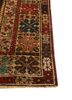 aalam red and orange wool hand knotted Rug - Corner aalam red and orange wool hand knotted Rug - Corner