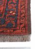 kiaan red and orange wool hand knotted Rug - Corner