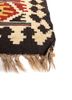 nayaab blue wool flat weaves Rug - Corner nayaab blue wool flat weaves Rug - Corner