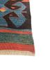 nayaab red and orange wool flat weaves Rug - Corner nayaab red and orange wool flat weaves Rug - Corner