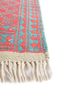 nayaab pink and purple wool flat weaves Rug - Corner nayaab pink and purple wool flat weaves Rug - Corner