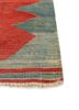 nayaab red and orange wool flat weaves Rug - Corner