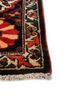 aalam red and orange wool hand knotted Rug - Corner