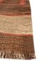 nayaab red and orange wool flat weaves Rug - Corner