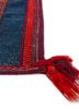 nayaab blue wool flat weaves Rug - Corner