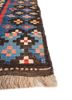 nayaab red and orange wool flat weaves Rug - Corner