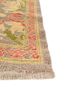 aalam green wool hand knotted Rug - Corner