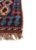 nayaab red and orange wool flat weaves Rug - Corner