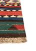 nayaab blue wool flat weaves Rug - Corner nayaab blue wool flat weaves Rug - Corner