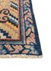 aalam blue wool hand knotted Rug - Corner aalam blue wool hand knotted Rug - Corner