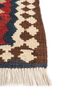 nayaab pink and purple wool flat weaves Rug - Corner