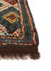 nayaab beige and brown wool flat weaves Rug - Corner