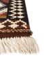 nayaab beige and brown wool flat weaves Rug - Corner