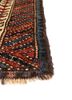 nayaab red and orange wool flat weaves Rug - Corner