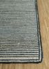 abrash grey and black jute and hemp flat weaves Rug - Corner