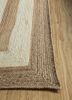 nomadic threads beige and brown jute and hemp flat weaves Rug - Corner nomadic threads beige and brown jute and hemp flat weaves Rug - Corner