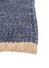 daaira blue jute and hemp flat weaves Rug - Corner