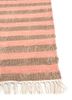 checkers red and orange wool flat weaves Rug - Corner checkers red and orange wool flat weaves Rug - Corner