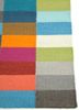 checkers ivory wool flat weaves Rug - Corner