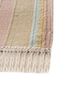 checkers gold wool flat weaves Rug - Corner