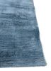 basis blue viscose hand loom Rug - Corner