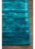 basis blue viscose hand loom Rug - Corner basis blue viscose hand loom Rug - Corner