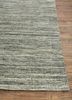 saga grey and black wool hand loom Rug - Corner