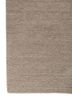 tesoro grey and black wool hand loom Rug - Corner