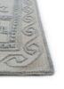 saga grey and black wool hand loom Rug - Corner