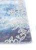 bespoke sile blue wool and viscose hand loom Rug - Corner bespoke sile blue wool and viscose hand loom Rug - Corner