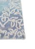basis blue wool and viscose hand loom Rug - Corner