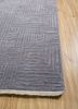 manifest blue wool and silk hand knotted Rug - Corner manifest blue wool and silk hand knotted Rug - Corner