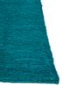 hula blue jute and hemp hand knotted Rug - Corner