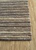 hula blue jute and hemp hand knotted Rug - Corner hula blue jute and hemp hand knotted Rug - Corner