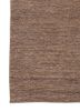 hula grey and black jute and hemp hand knotted Rug - Corner
