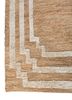 hula beige and brown jute and hemp hand knotted Rug - Corner hula beige and brown jute and hemp hand knotted Rug - Corner