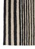 hula grey and black jute and hemp hand knotted Rug - Corner