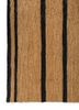 hula beige and brown jute and hemp hand knotted Rug - Corner