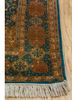 gulmarg green silk hand knotted Rug - Corner gulmarg green silk hand knotted Rug - Corner