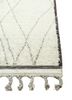 zuri beige and brown wool hand knotted Rug - Corner