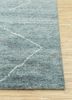 zuri blue wool hand knotted Rug - Corner zuri blue wool hand knotted Rug - Corner