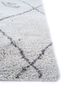 zuri grey and black wool hand knotted Rug - Corner