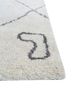 zuri ivory wool hand knotted Rug - Corner