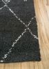 zuri grey and black wool hand knotted Rug - Corner zuri grey and black wool hand knotted Rug - Corner