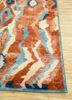 erbe red and orange wool hand knotted Rug - Corner