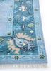 cyanna blue wool hand knotted Rug - Corner cyanna blue wool hand knotted Rug - Corner