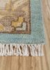 cyanna blue wool hand knotted Rug - Corner cyanna blue wool hand knotted Rug - Corner