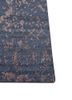 pansy blue wool and viscose hand knotted Rug - Corner